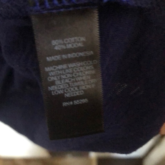 3/$12 Express Baseball Colorblock Blue Tee - Picture 4 of 5